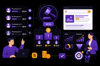 Аукцион Яндекс Директ: как работает VCG-аукцион в 2026 году