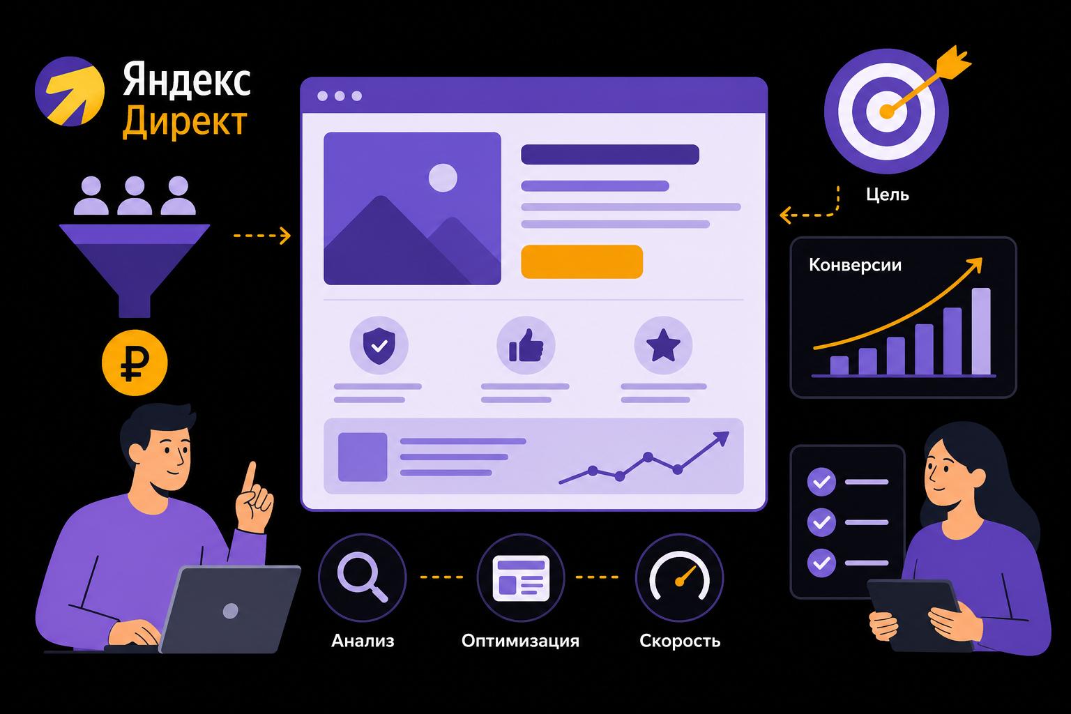 Оптимизация лендинга для Яндекс Директ: что улучшить на посадочной