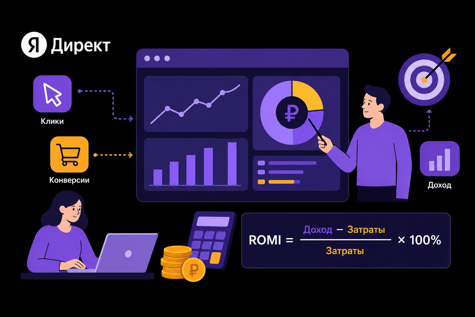 ROMI в Яндекс Директ: как считать окупаемость рекламы