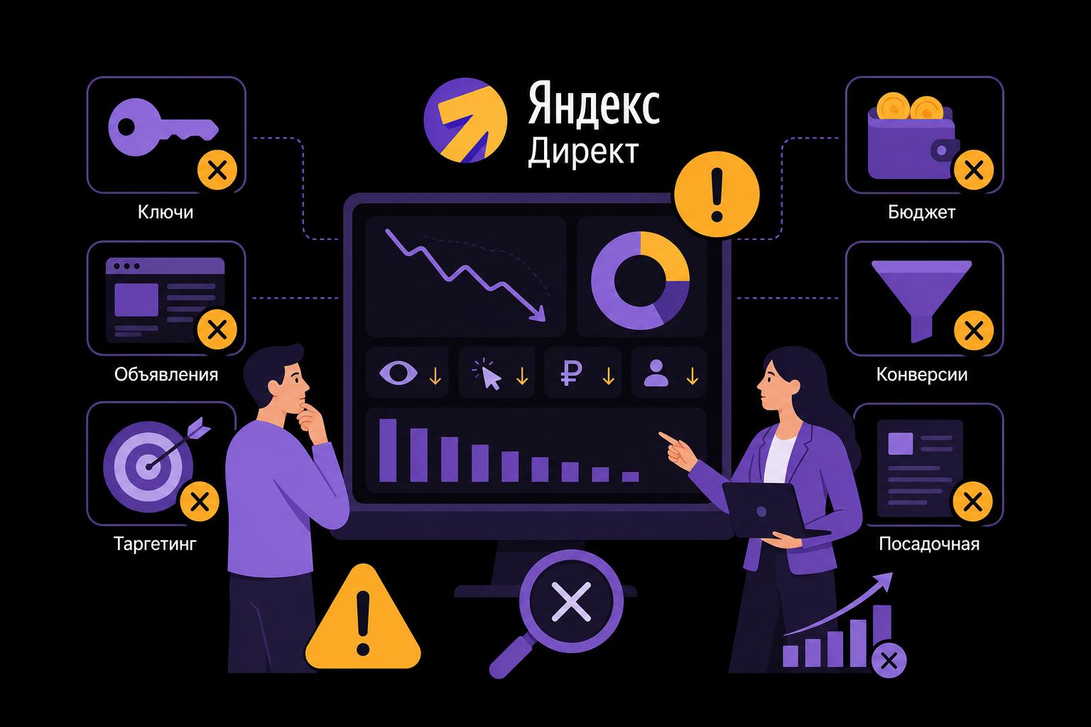 Типичные ошибки в Яндекс Директ: что мешает получать заявки