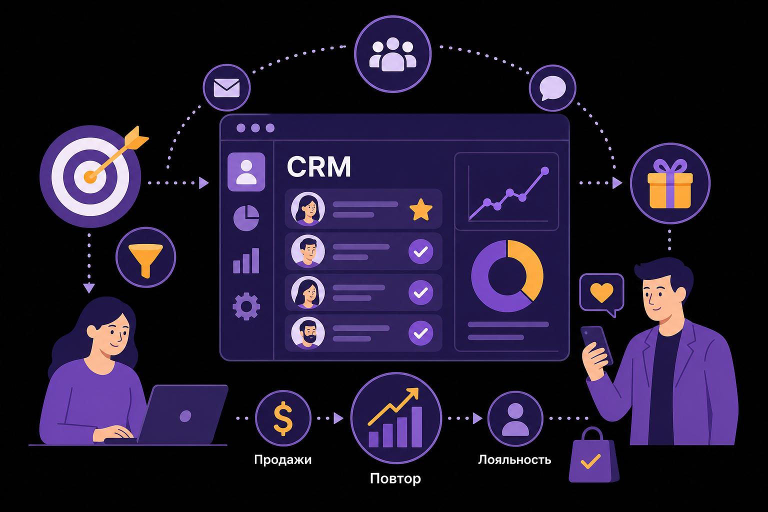 Работа с базой клиентов: как CRM-маркетинг увеличивает повторные обращения