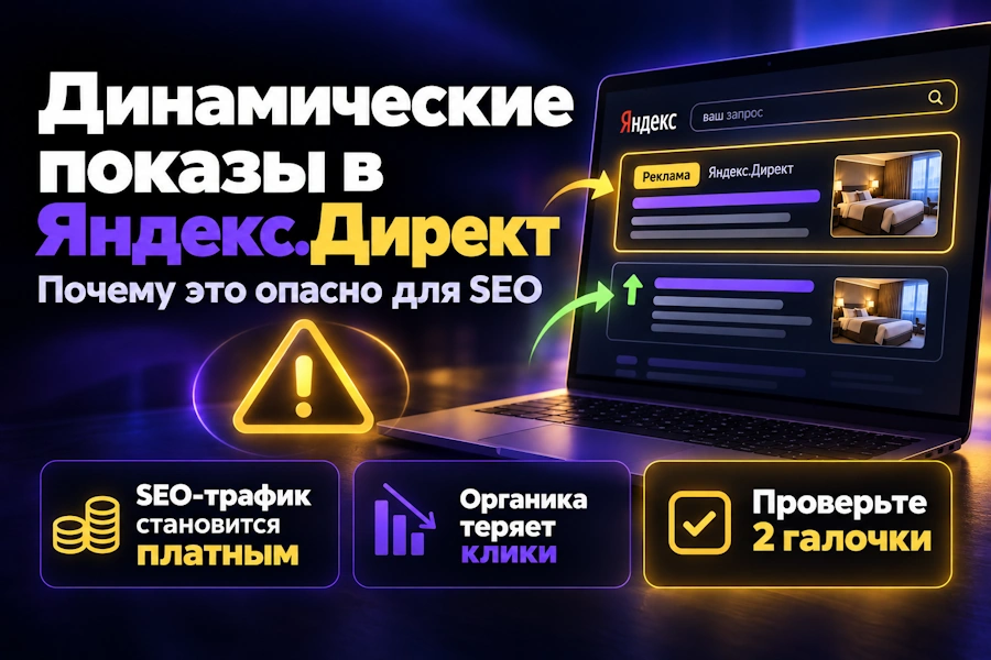 Почему нельзя использовать Динамические показы Яндекс.Директ?