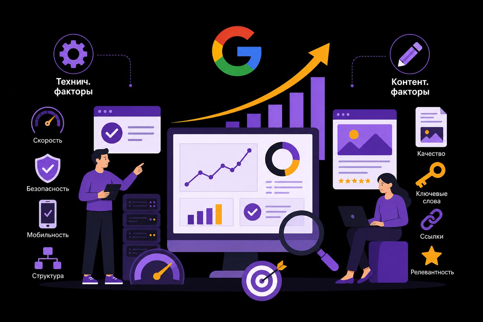 Продвижение сайта в Google: технические и контентные факторы роста