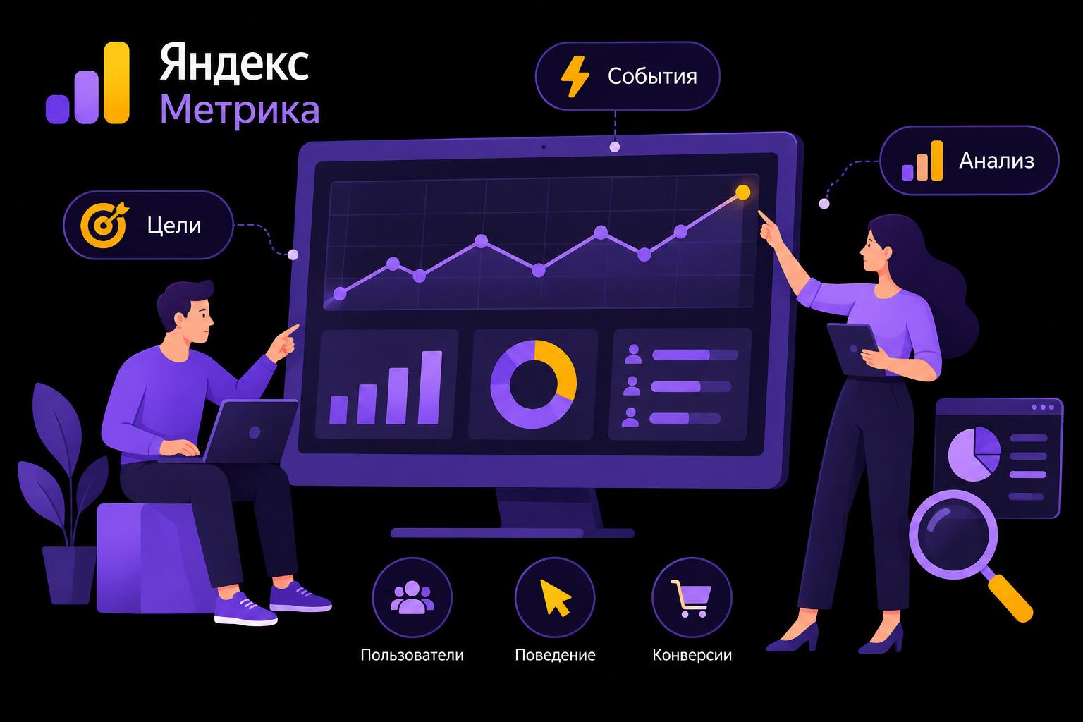 Яндекс Метрика для бизнеса: цели, события и анализ поведения пользователей