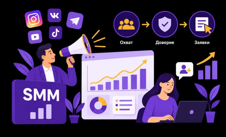 SMM для бизнеса: как использовать соцсети для охвата, доверия и заявок