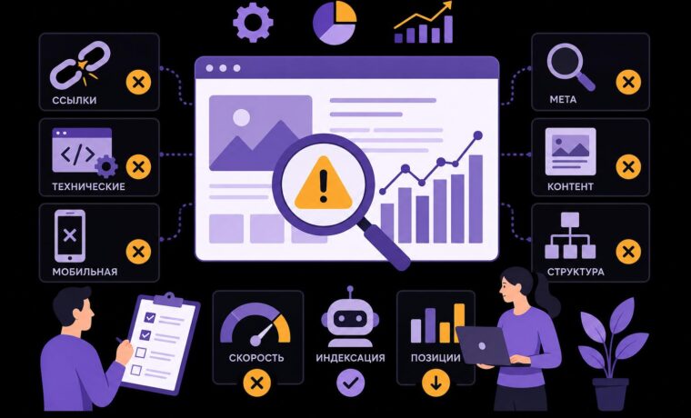 SEO-аудит сайта: какие ошибки мешают получать поисковый трафик