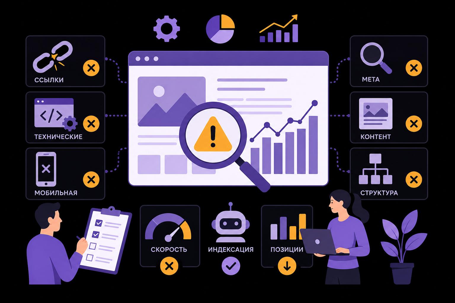 SEO-аудит сайта: какие ошибки мешают получать поисковый трафик